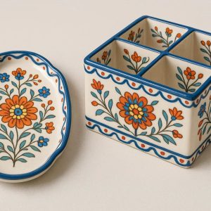 13 Decorative Ceramic Trinket Tray and Organizer Box