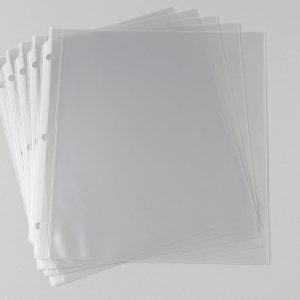 18 Clear Plastic Sheet Protectors for 3 Ring Binders