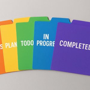 23 Color Coded File Folder Set for Project Management