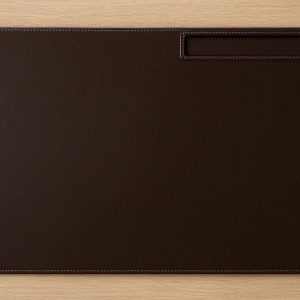 25 Large Leather Desk Blotter with Pen Tray and Stitched Edge